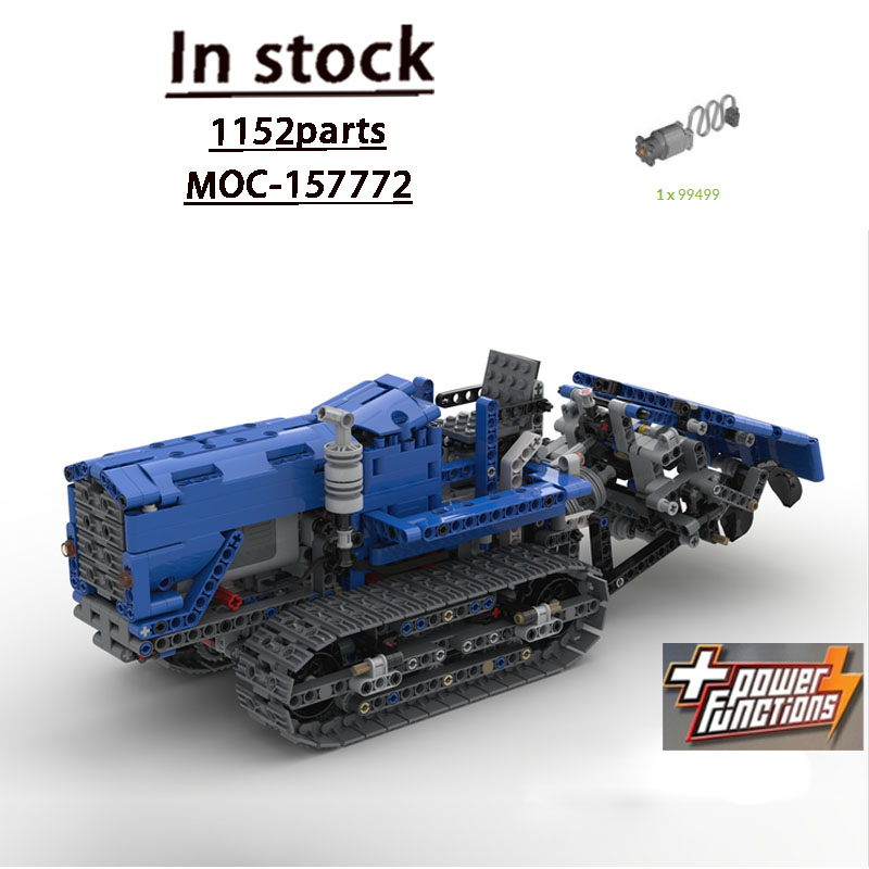 Farming Agriculture Model - MOC-157772 Urban Farm Landbouwrupsbandtractor Bouwsteenmodel 1155