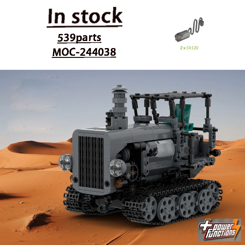 Farming Agriculture Model - MOC-244038 Stedelijke Retro Landbouwtractor Bouwsteenmodel 539