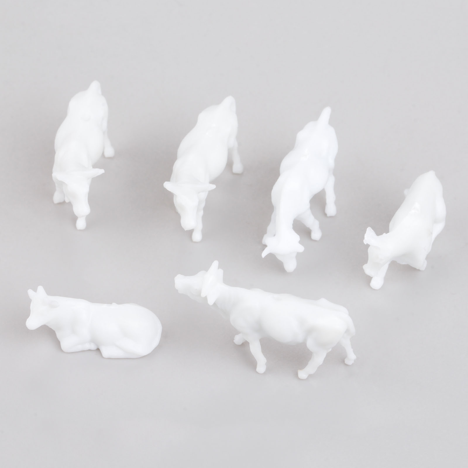 100Pcs Wit Model Koeien Schaal - Farming Agriculture Model recensie en prijs
