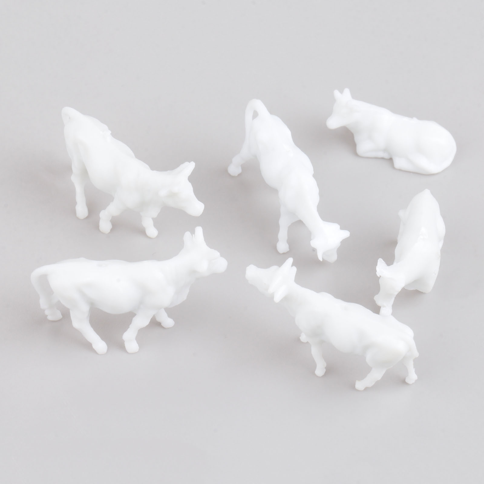 100Pcs Wit Model Koeien Schaal - Farming Agriculture Model recensie en prijs