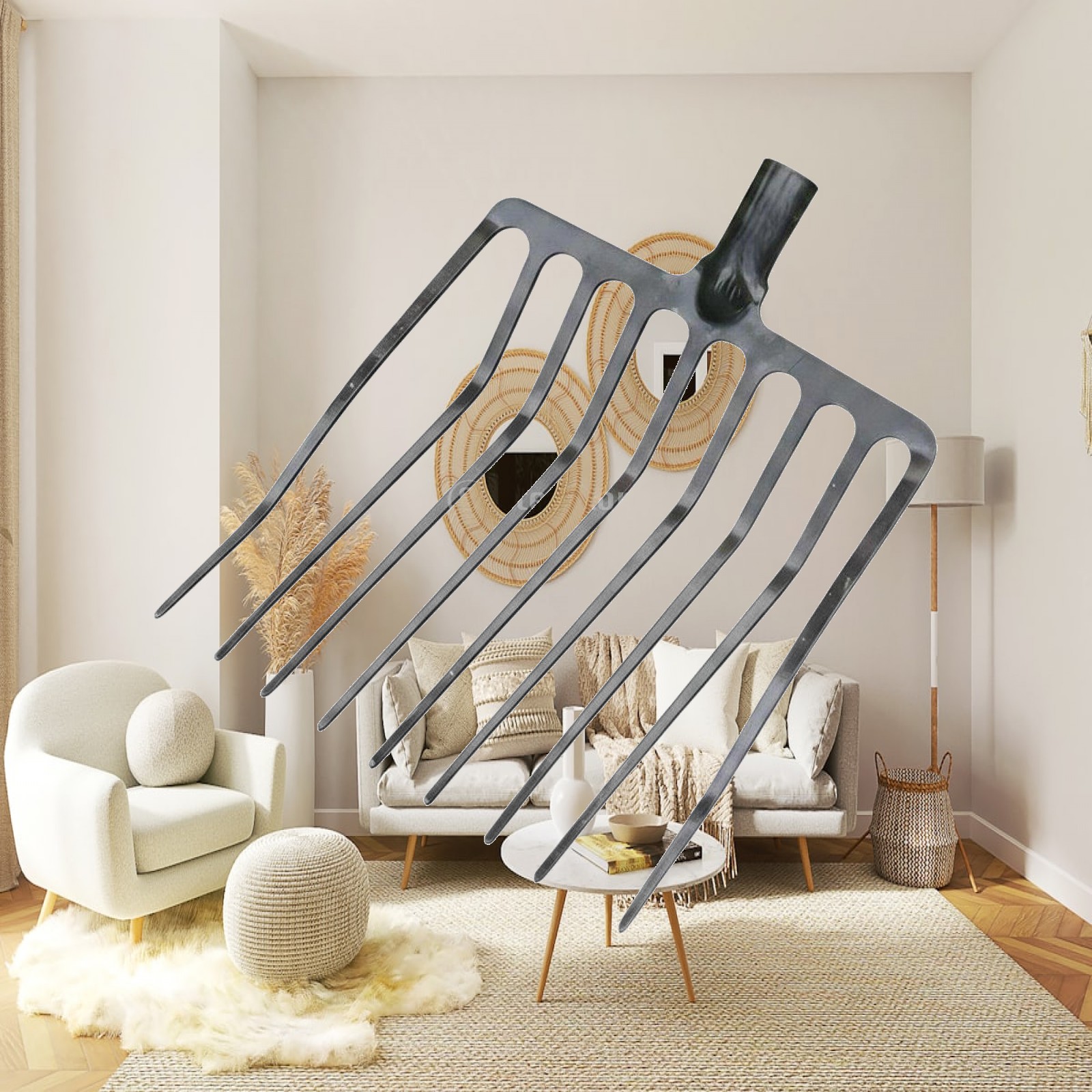 Enkelvoudige landbouwvork met  - Farming Agriculture Tools recensie en prijs